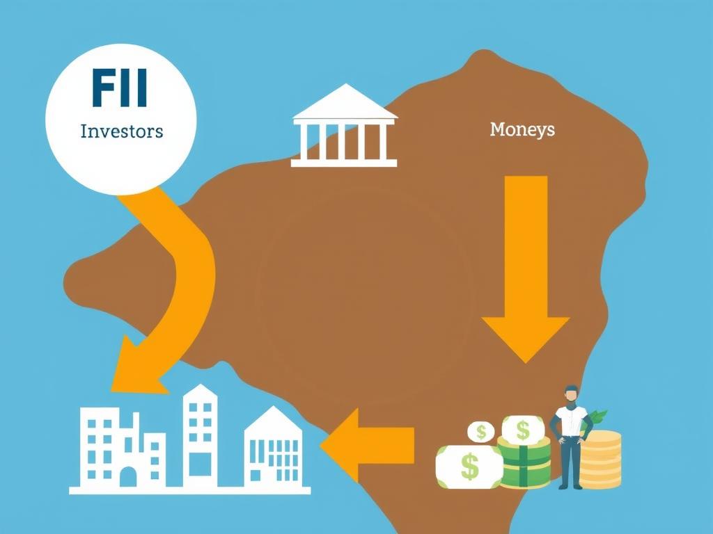 Estrutura de um fundo imobiliário mostrando fluxo de investimento em FIIs Estrutura de um fundo imobiliário mostrando fluxo de investimento em FIIs