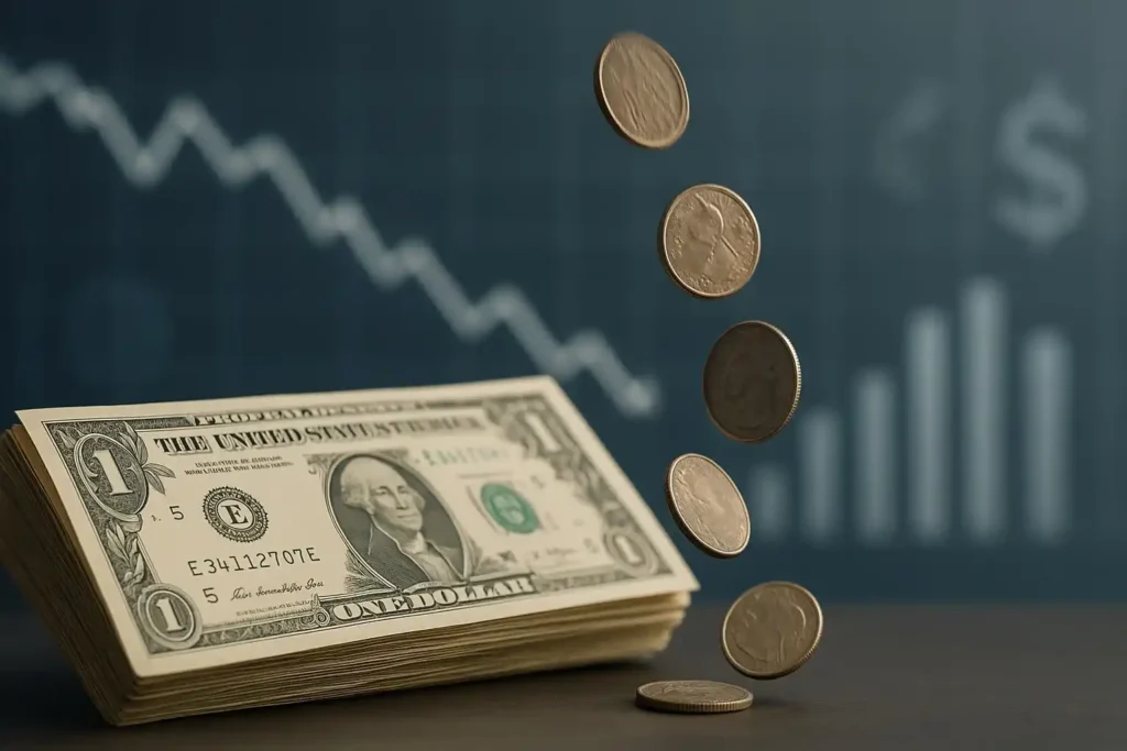 Queda do dólar, impacto no câmbio, dólar mais barato, mercado financeiro, economia global, redução do valor do dólar.