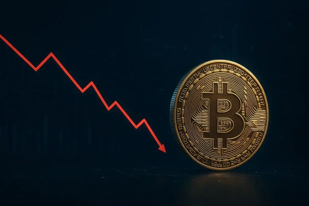 Gráfico digital mostrando o impacto do halving na oferta de Bitcoin, com a moeda em destaque e elementos tecnológicos ao fundo.