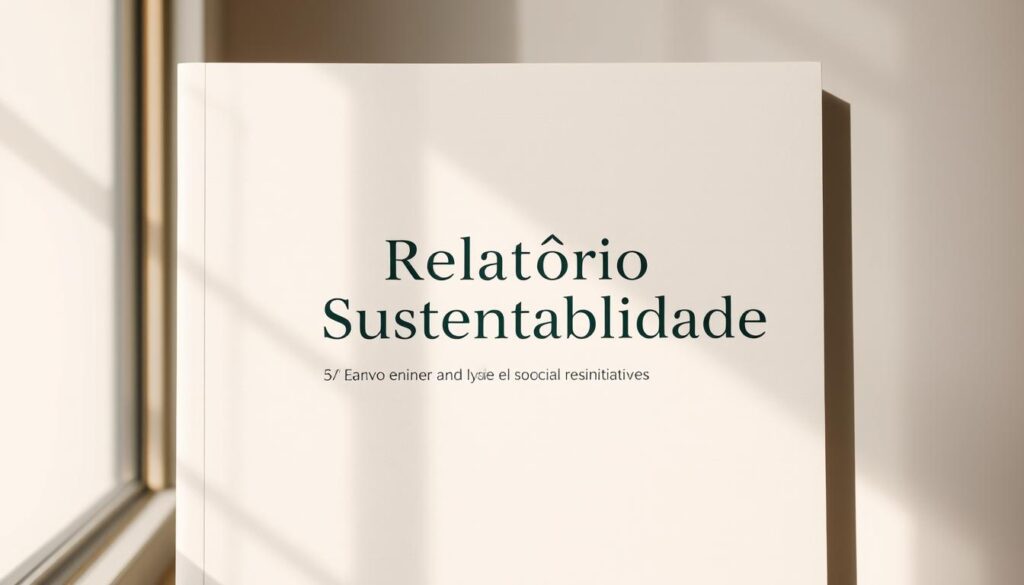 An elegantly designed sustainability report cover, with a minimalist layout showcasing the company's environmental and social responsibility initiatives. The report's title "Relatório Sustentabilidade" is prominently displayed in a clean, modern typeface, atop a background featuring a subtle, repeating pattern of geometric shapes in muted, earthy tones. The composition is framed by a soft, natural lighting that casts a warm, reflective glow, conveying a sense of transparency and authenticity. The overall aesthetic strikes a balance between professionalism and environmental consciousness, reflecting the core themes of the Raízen Integrated Report. An elegantly designed sustainability report cover, with a minimalist layout showcasing the company's environmental and social responsibility initiatives. The report's title "Relatório Sustentabilidade" is prominently displayed in a clean, modern typeface, atop a background featuring a subtle, repeating pattern of geometric shapes in muted, earthy tones. The composition is framed by a soft, natural lighting that casts a warm, reflective glow, conveying a sense of transparency and authenticity. The overall aesthetic strikes a balance between professionalism and environmental consciousness, reflecting the core themes of the Raízen Integrated Report.