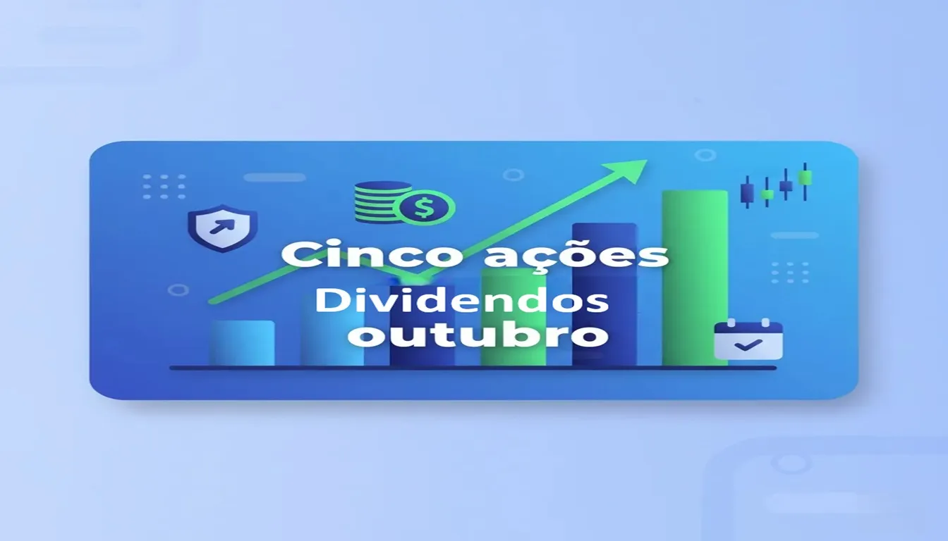 Cinco ações de dividendos para investir em outubro