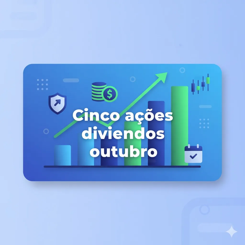 Cinco ações de dividendos para investir em outubro