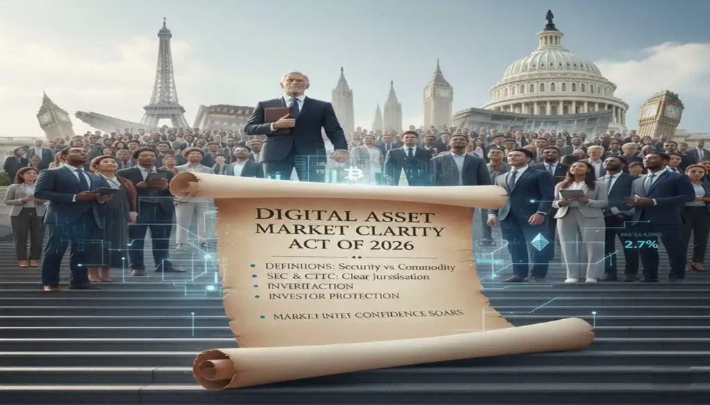 Regulação de criptomoedas nos EUA com o Senado debatendo projeto de lei que define regras para Bitcoin, stablecoins, SEC e CFTC