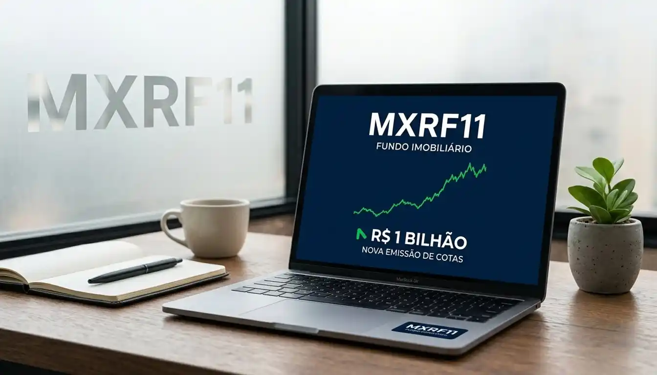 A cena simboliza a expansão do MXRF11 e a captação de recursos para novos investimentos.